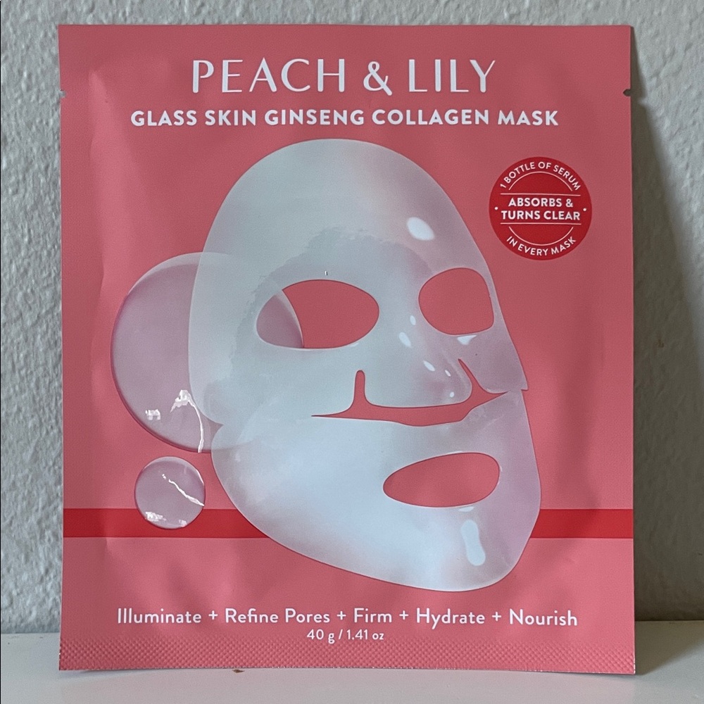 $5💕 PEACH & LILY Glass Skin Ginseng Collagen Mask